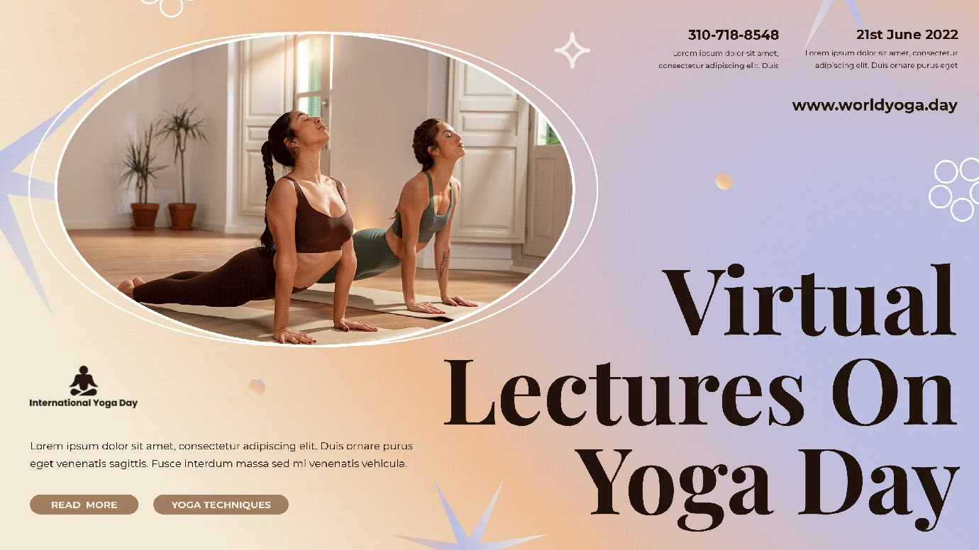 潮流酸性炫彩女性瑜伽运动健身海报主图详情模板PSD分层设计素材【011】